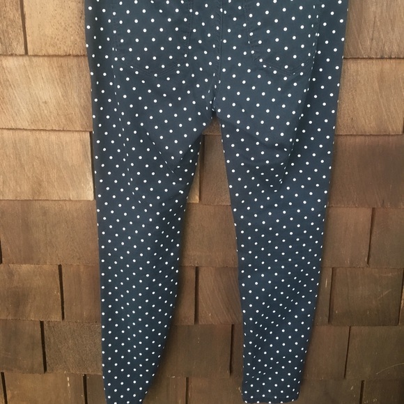 Black pants white poke a dots lightly worn - Picture 3 of 7